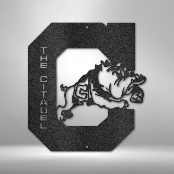 Citadel Bulldog Steel Sign Laser Cut Powder Coated Home & Office Metal Wall Deco